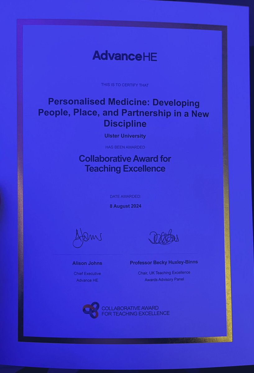 Kyle Matchett (@drkylematchett) on Twitter photo Fantastic evening in #Edinburgh <a href="/ourdynamicearth/">Dynamic Earth</a> receiving our <a href="/AdvanceHE/">Advance HE</a> Collaborative Award for Teaching Excellence (CATE) award. Proud of our <a href="/PersonalMedNI/">Personalised Medicine Centre</a> team! #CATEawards2024 Fantastic evening in #Edinburgh <a href="/ourdynamicearth/">Dynamic Earth</a> receiving our <a href="/AdvanceHE/">Advance HE</a> Collaborative Award for Teaching Excellence (CATE) award. Proud of our <a href="/PersonalMedNI/">Personalised Medicine Centre</a> team! #CATEawards2024