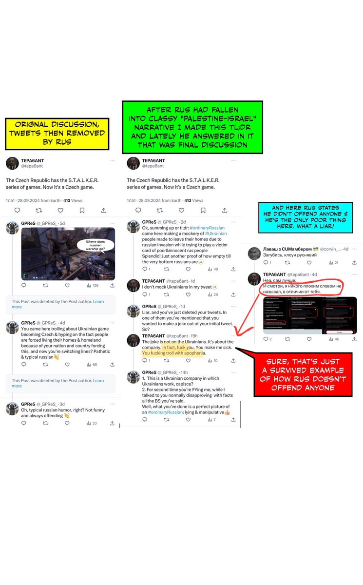 _GPReS_'s tweet photo. Just an example of ordinary #russian with mimicry attempt, we had a long conversation, too bad I forgot to screenshot everything, so just part of it saved. It tried to do its best playing poor rus victim card, yet as all #russians couldn’t play for long &amp; showed his true colors https://t.co/oe5zHJIS4A