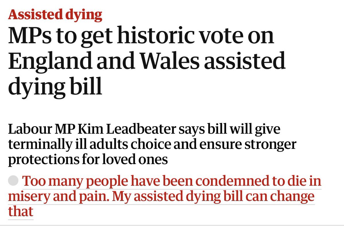 But what if the suffering that drives some people into finding life unbearable is avoidable, unnecessary suffering? 

Suffering that could &amp; would be alleviated - if only UK palliative care services weren’t a threadbare patchwork of appallingly underfunded inadequacy? 1/3