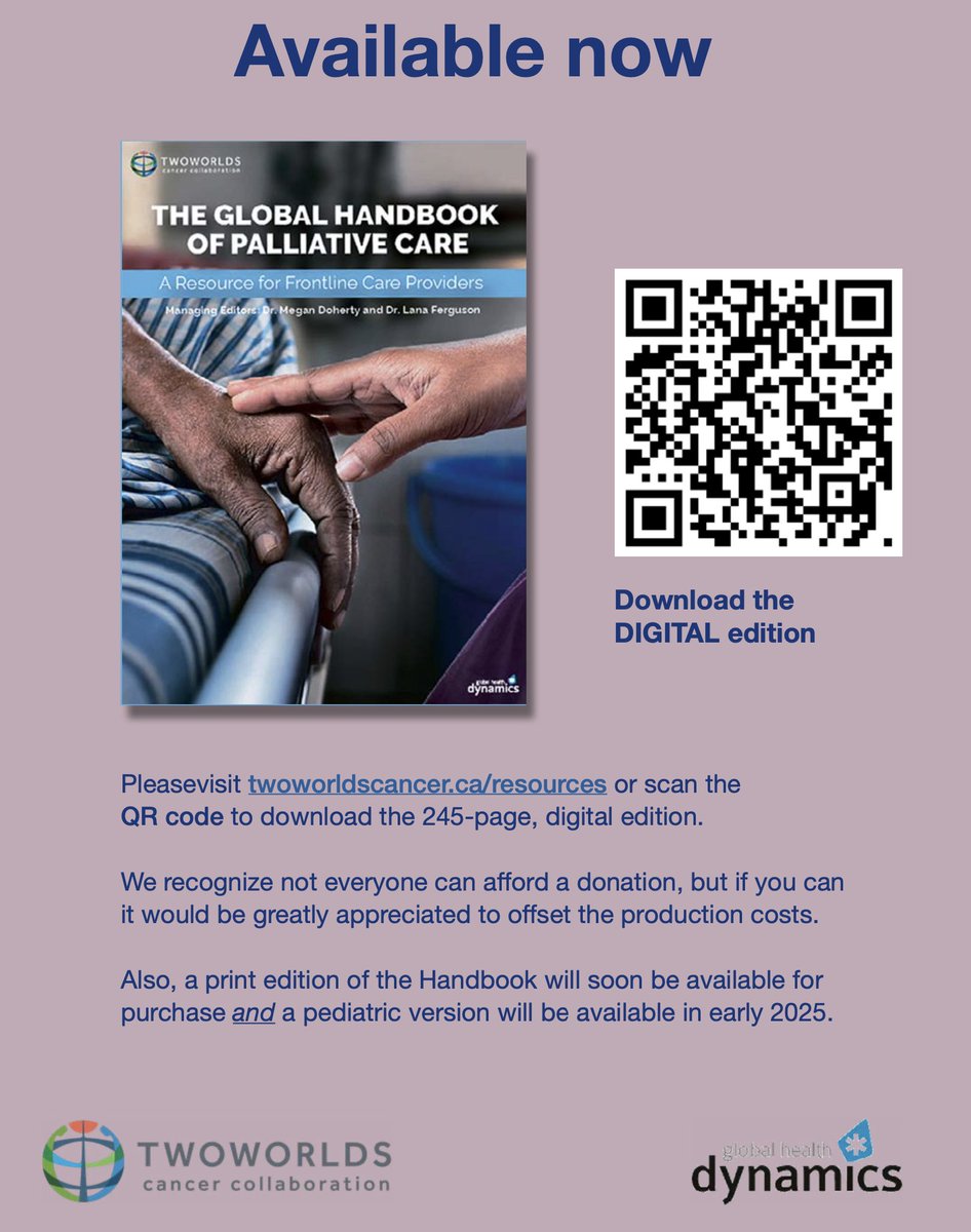 Megan Doherty (@drmegandoherty) on Twitter photo Global Handbook of Palliative Care- a resource for clinicians caring for those with serious illness- available for free download -twoworldscancer.ca/resources <a href="/SpandanaRayala/">Spandana Rayala</a> <a href="/twoworldscancer/">Two Worlds Cancer</a> Global Handbook of Palliative Care- a resource for clinicians caring for those with serious illness- available for free download -twoworldscancer.ca/resources <a href="/SpandanaRayala/">Spandana Rayala</a> <a href="/twoworldscancer/">Two Worlds Cancer</a>