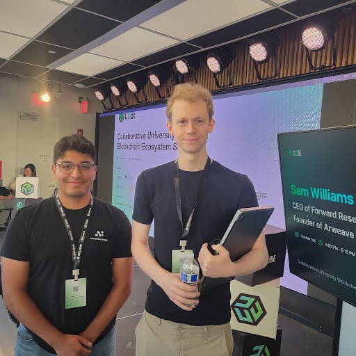 apus_network's tweet photo. What a great day yesterday at @CUBE_Summit in NYC!
We got to talk about our #TrustlessGPU and our $APUS tokenomics amongst industry pioneers including @samecwilliams!
Looking forward to seeing everyone at @Zebu_live in London next week! ๐
@ArweaveEco @onlyarweave @aoTheComputer @aoTheVentures @fwdresearch