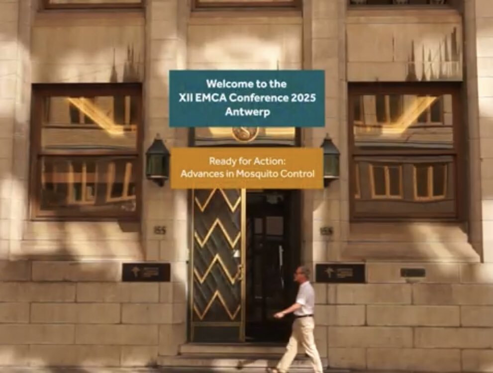 European Mosquito Control Association (EMCA) 🦟 (@emcatweets) on Twitter photo 📢 #EMCA2025 #MosquitoControl #ReadyForAction #ITMAntwerp
🦟 2025 - TEASER VIDEO - XII EMCA INTERNATIONAL CONFERENCE, 25-28 MARCH 2025, ANTWERP, BELGIUM 🇧🇪 
Stay tuned for registering!!
👉🏻 youtu.be/I54wcnnSMqQ?si… 📢 #EMCA2025 #MosquitoControl #ReadyForAction #ITMAntwerp
🦟 2025 - TEASER VIDEO - XII EMCA INTERNATIONAL CONFERENCE, 25-28 MARCH 2025, ANTWERP, BELGIUM 🇧🇪 
Stay tuned for registering!!
👉🏻 youtu.be/I54wcnnSMqQ?si…