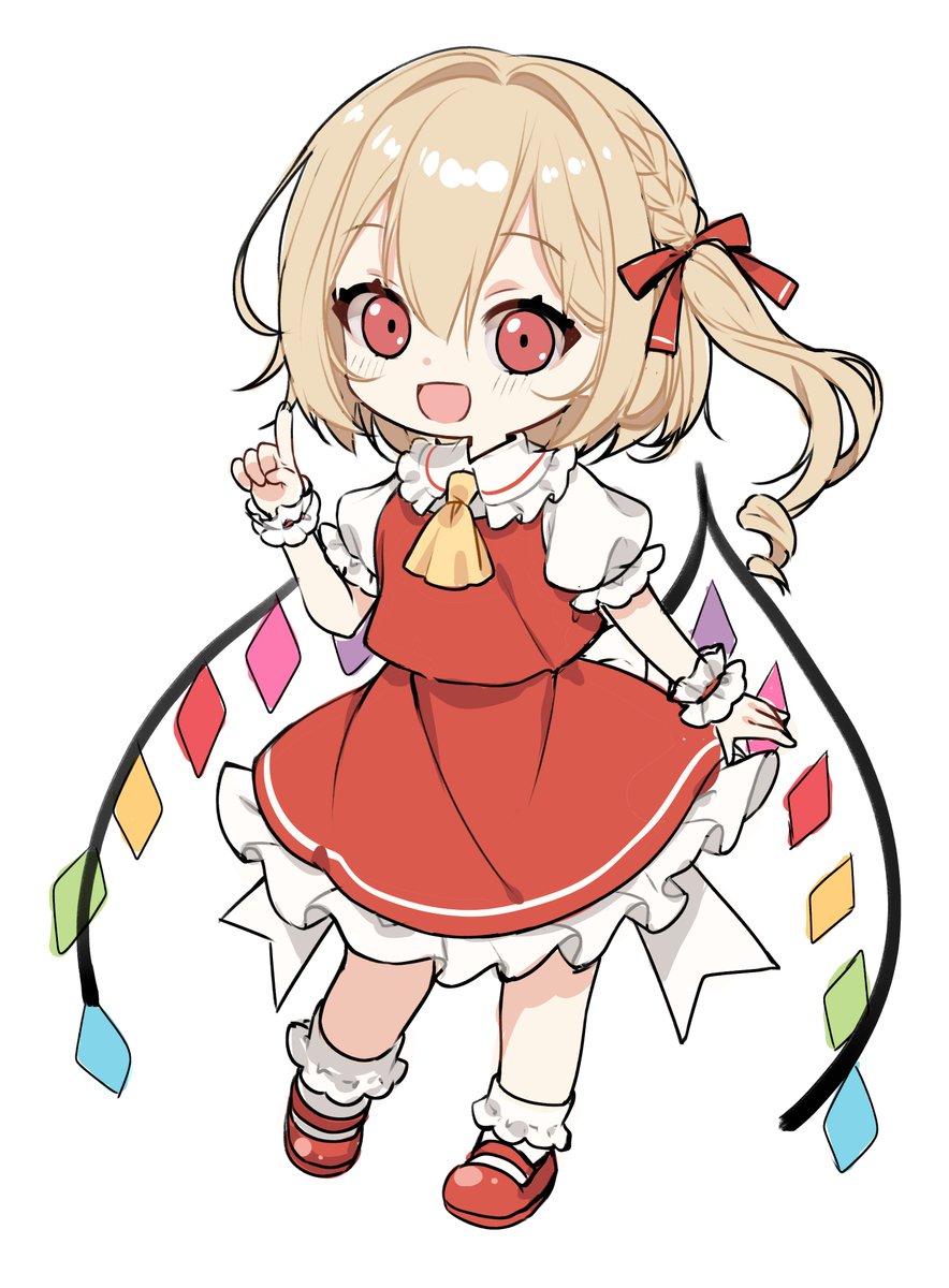 フランドール・スカーレット 「表紙の絵が中々まとまらないからミニフランちゃんに逃げるなど……。 」|華賀春樹@春例 * え39ab | skebご依頼多数のため一時休止中のイラスト