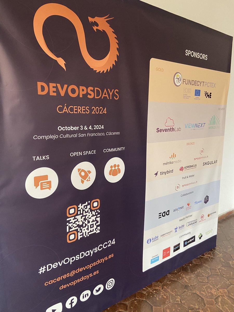 Another day at #DevOpsDaysCC24
#Worldline 
#Cáceres