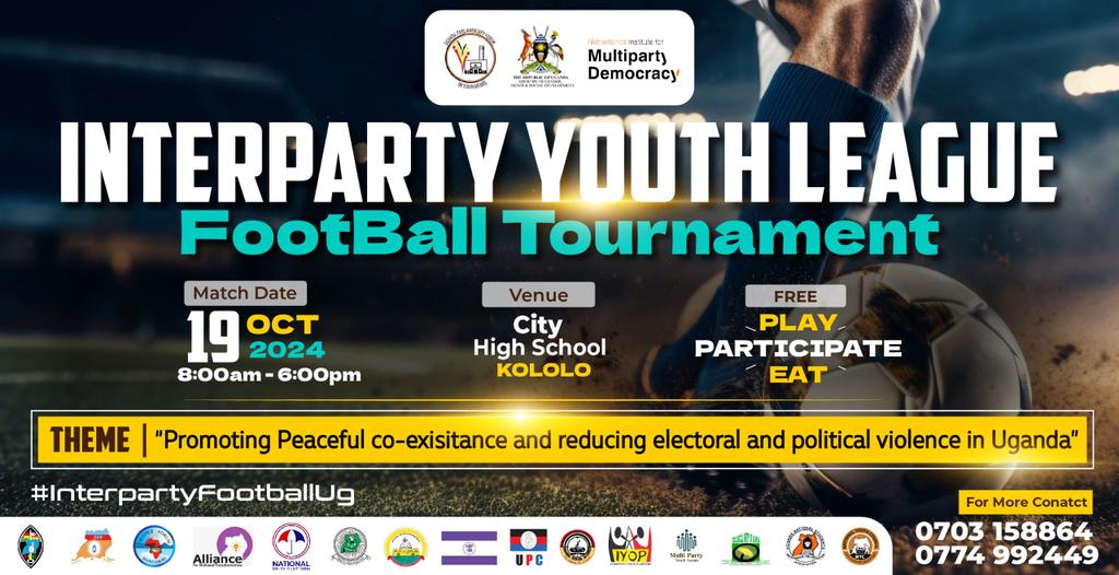 BasalirwaJB's tweet photo. 19th October, 2024.
It'll be our day for the Uganda Young Democrats to lift the trophy 🏆🏅👏💚🤍
#SeedsOfDemocracy 💪✊💚🤍✅ https://t.co/pIHNn1YLAw