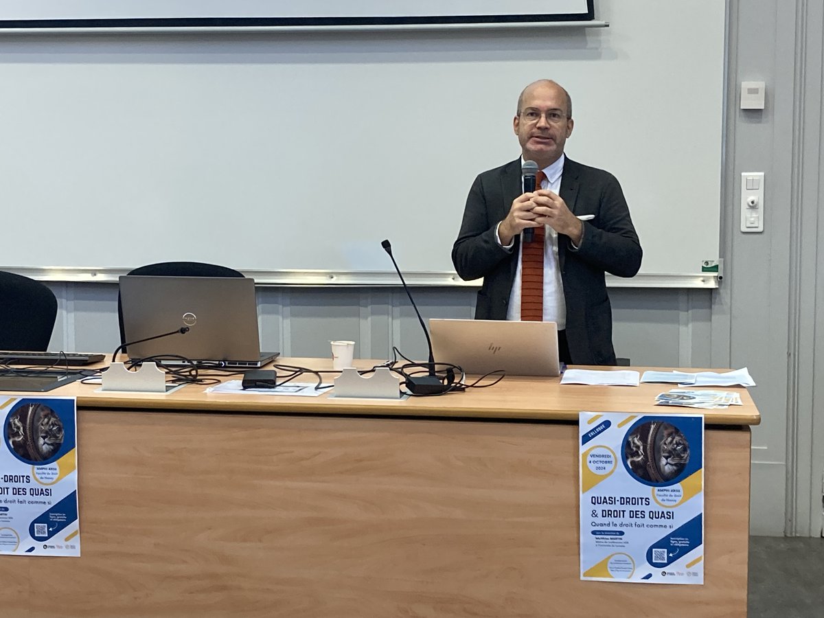 [colloque]
Quasi-droits &amp; droit des quasi. Quand le droit fait comme si.
En ce moment Amphi AR06 Faculté de droit de Nancy
