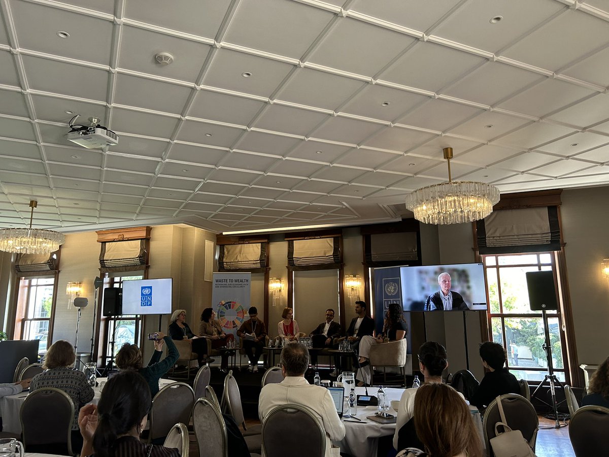 Today’s event ‘Waste to Wealth’ focused on circular approaches in #plastic sector showcased a fundamental truth: no single government or organization can tackle this global challenge alone. We must continue to strengthen multi-stakeholder partnerships <a href="/UNDPEurasia/">UNDP Eurasia</a>  <a href="/CILThinktank/">Circular Innovation Lab</a>