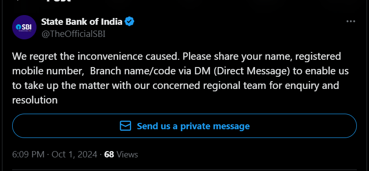 ajit_pathak's tweet photo. @TheOfficialSBI  SBI Bank sucks #ihatesbibank just got the below message for formality only. No one called up. It's been beyond 20 days since my "EPFO  bank a/c " KYC verification is pending by SBI. No value for time/money @RBI @socialepfo @SBIChairman @PMOIndia  @narendramodi https://t.co/FbWJ4ojihZ