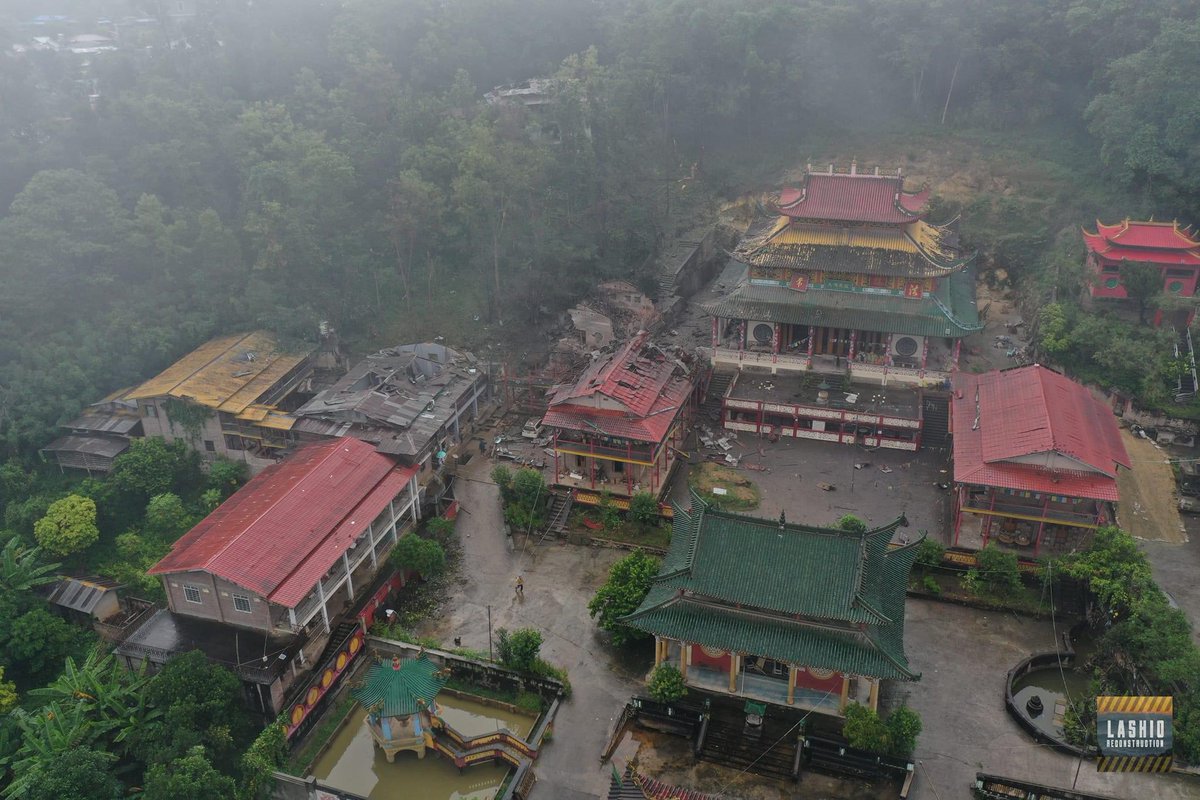 NimrodAndrew's tweet photo. The SAC has crossed numerous red lines, yet the international community continues to tolerate their actions.Recently, China supplied six fighter jets, but this morning, those same jets bombed Chinese religious buildings in Lashio. How much longer will China endure this situation? https://t.co/z5le8oeWyf