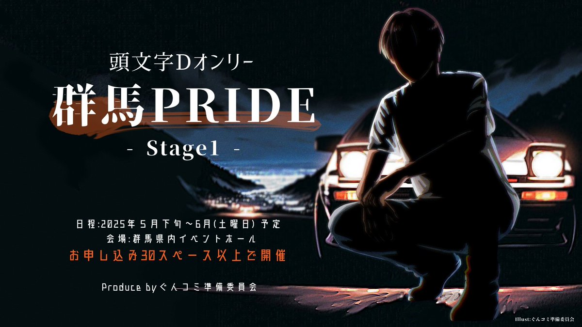 GuncoMofficial's tweet photo. ◤◢◤ 頭文字Dオンリー ◢◤◢
　【　#群馬PRIDE_Stage1　】
 期間中お申し込み30SP以上で
  🐼単独オンリー開催決定🐼

▼詳細・サークル受付
https://t.co/aDDZPwurtP
▼サークル参加《仮》受付期間
10月5日(土)21:00〜12月8日(日)予定

 　#群馬PRIDE by #ぐんコミ
◤◢◤#群馬 最速開催計画◢◤◢ https://t.co/SSvRfIDXCL