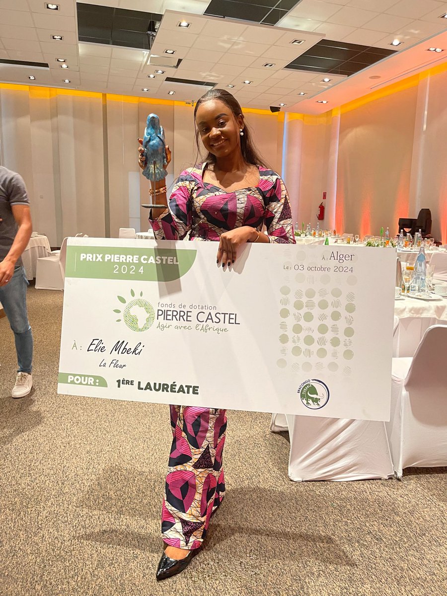 ElieMbeki's tweet photo. Prix Pierre Castel 2024 en poche ! Alger, 03 octobre🇩🇿

Fière représentante de la RDC. https://t.co/iL94qlaBtv