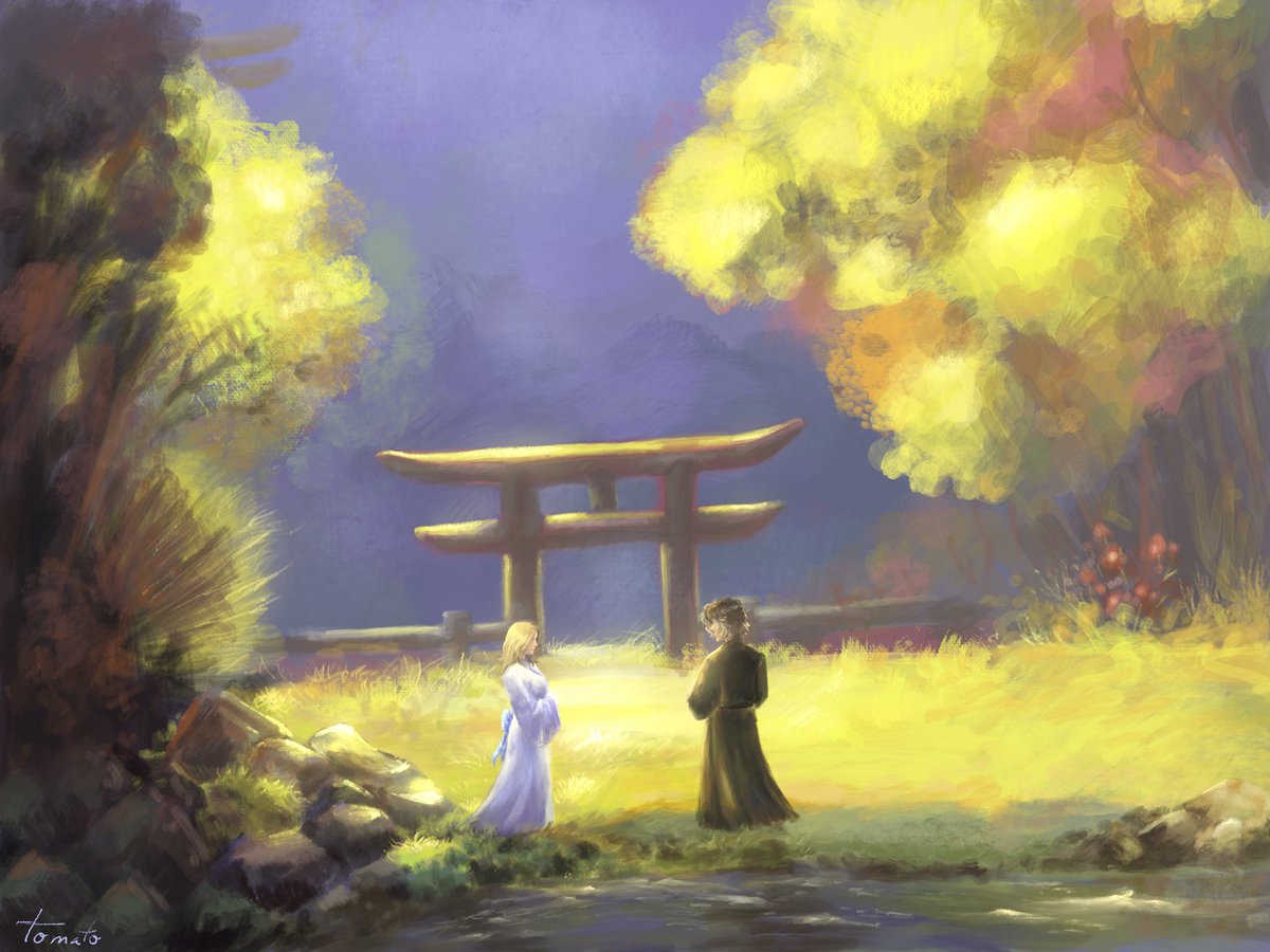 #RYOMAZZZ <a href="/RYOMA_ZZZZ/">RYOMA</a>  #fanart #originacharacter #ocart #Samurai #Japanese #japanart #NatureBeauty #procreateart   ~en el Lore , ryo va a estar capturado en otra tierra y ahí conoce a milu, la única que habla español, ambos van a desarrollar un lazo especial.