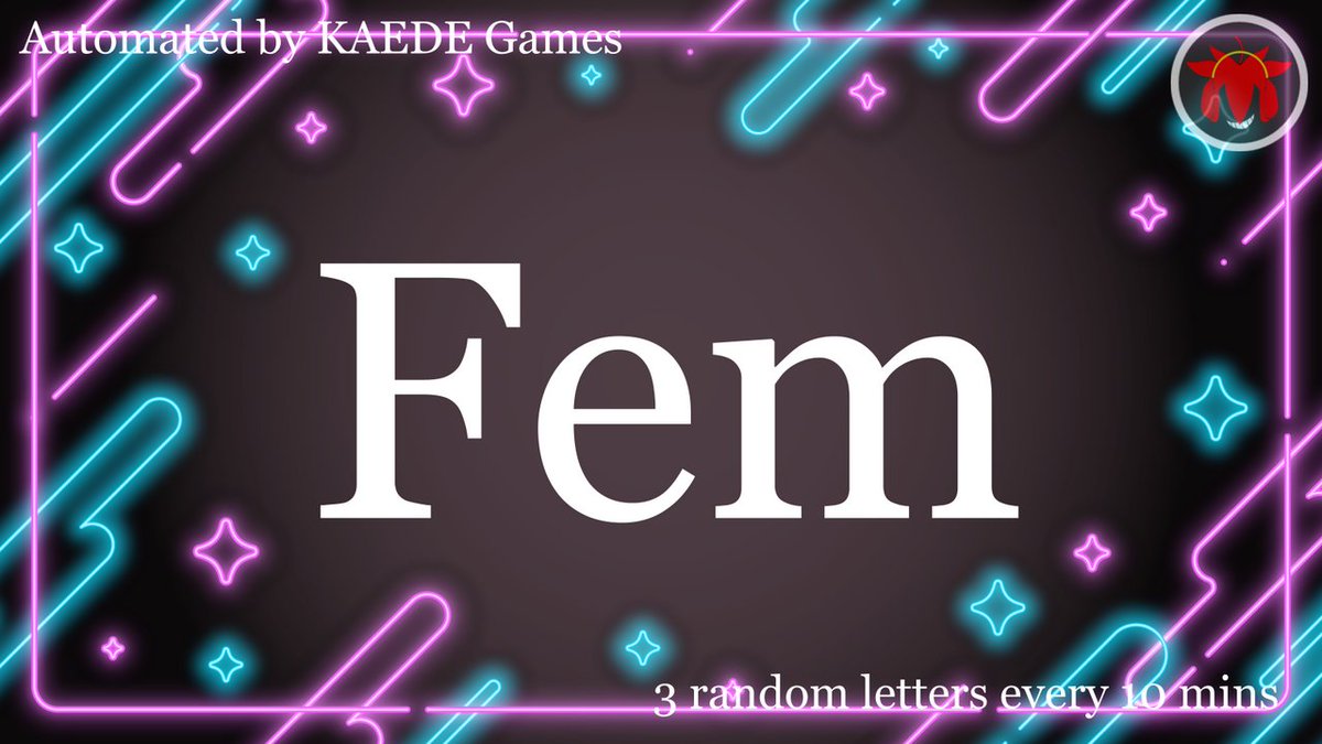 3letter_'s tweet image. F e m