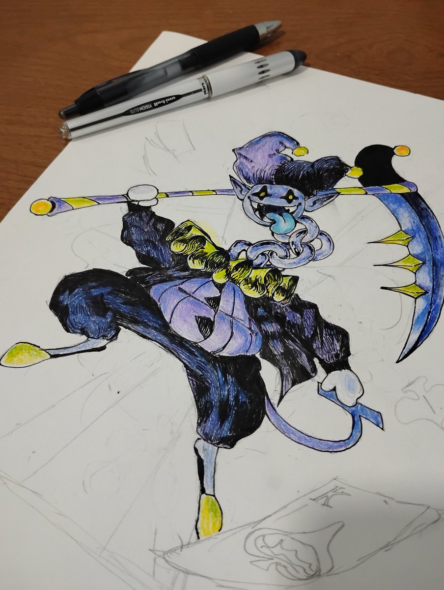 devskog's tweet image. Nothing like a little Inktober chaos
#jevil #deltarune