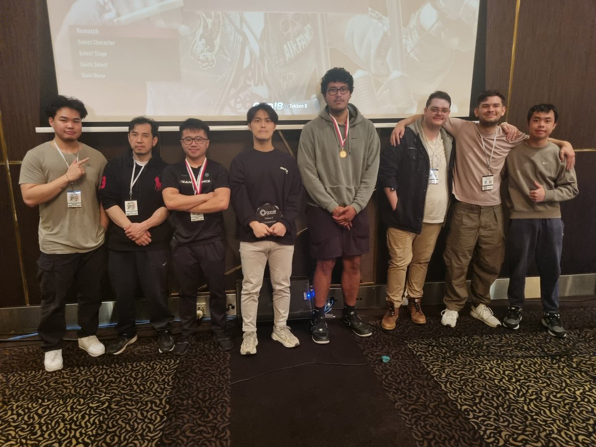 ozhadou (@ozhadou) on Twitter photo Congratulations to top 3 for Tekken 8 at #OHN18
1) <a href="/Rest48148921/">휴ㅋ(Rest)</a>
2) <a href="/McCheeeese/">BKB|Essence|McCheese</a>
3) <a href="/OnlyKob88/">Kobe Novata-Nee</a>
Remainder of top 8:
4) <a href="/dasupasolja/">Supa Solja</a>
5) <a href="/BobbyBadinga/">Bobby</a>
5) @dookland97
7) <a href="/Zenex111/">:O</a>
7) <a href="/tk_Box_/">Box</a> Congratulations to top 3 for Tekken 8 at #OHN18
1) <a href="/Rest48148921/">휴ㅋ(Rest)</a>
2) <a href="/McCheeeese/">BKB|Essence|McCheese</a>
3) <a href="/OnlyKob88/">Kobe Novata-Nee</a>
Remainder of top 8:
4) <a href="/dasupasolja/">Supa Solja</a>
5) <a href="/BobbyBadinga/">Bobby</a>
5) @dookland97
7) <a href="/Zenex111/">:O</a>
7) <a href="/tk_Box_/">Box</a>