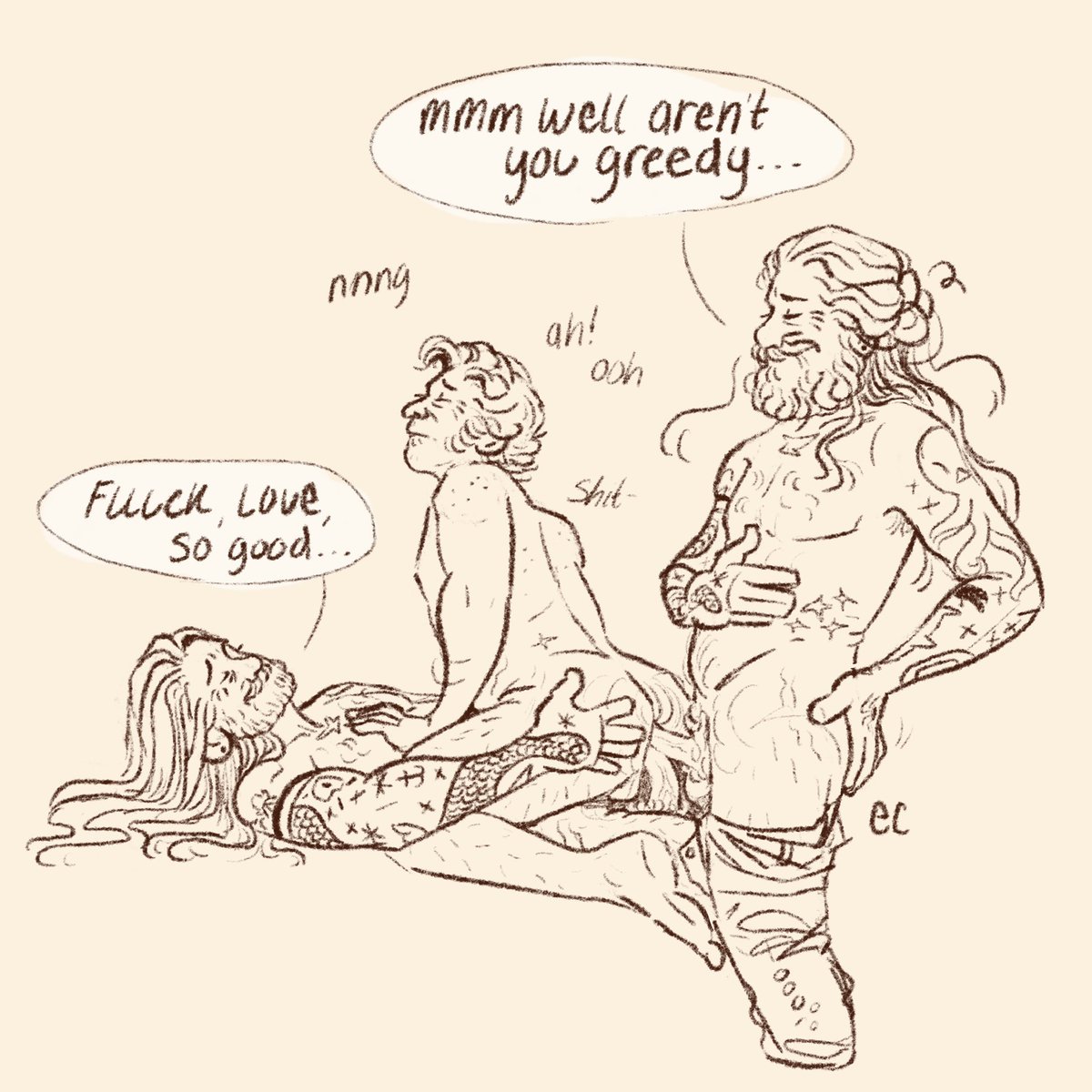rowdyem's tweet photo. day 4: double penetration || “aren’t you greedy”

#ofmdkinktober2024 https://t.co/evUBRNEOWY