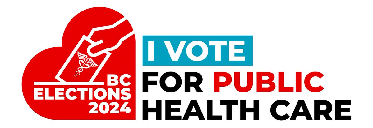 ICYMI we launched a platform for public health care, including six priority solutions. Join the campaign to raise the bar on health care commitments this election, and vote for public health care on October 19! bchealthcoalition.ca/vote