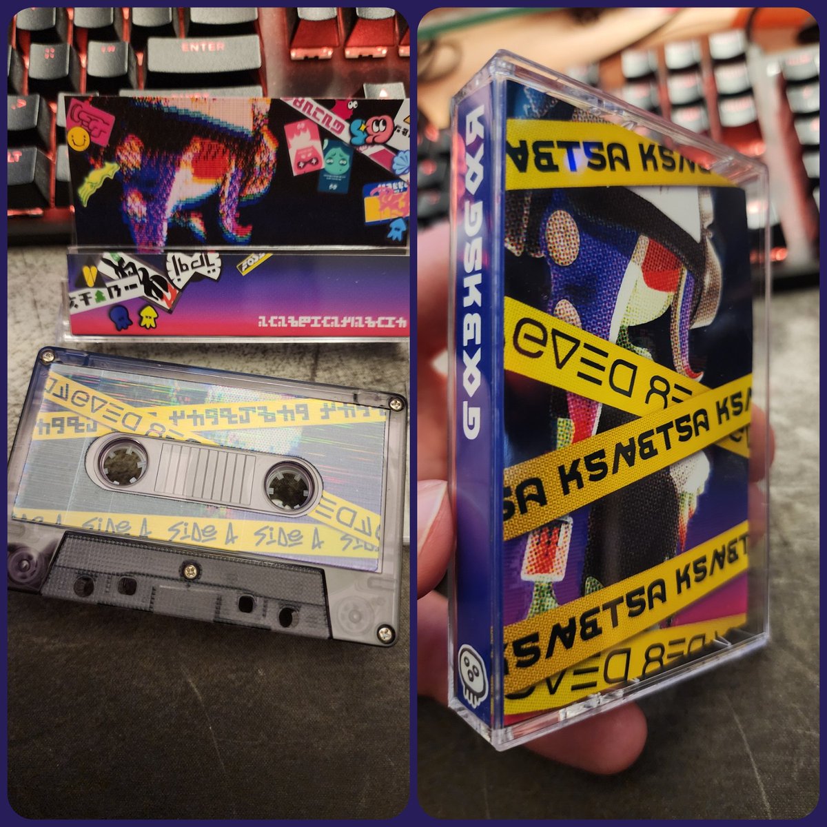 thraysh's tweet image. I got my Dedf1sh [REDACTED] mix tape! 🥰