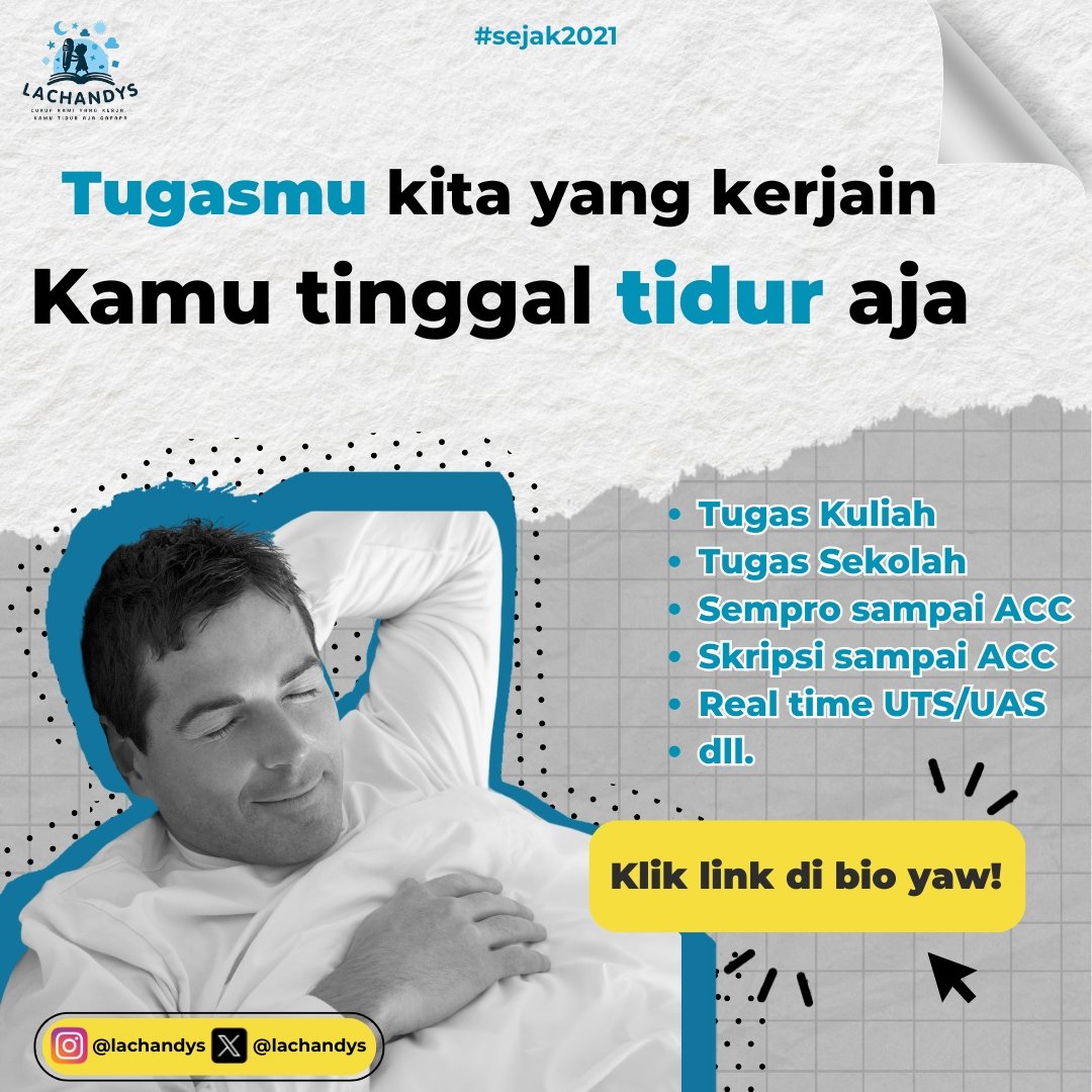 La • Joki Tugas Kuliah tweet media