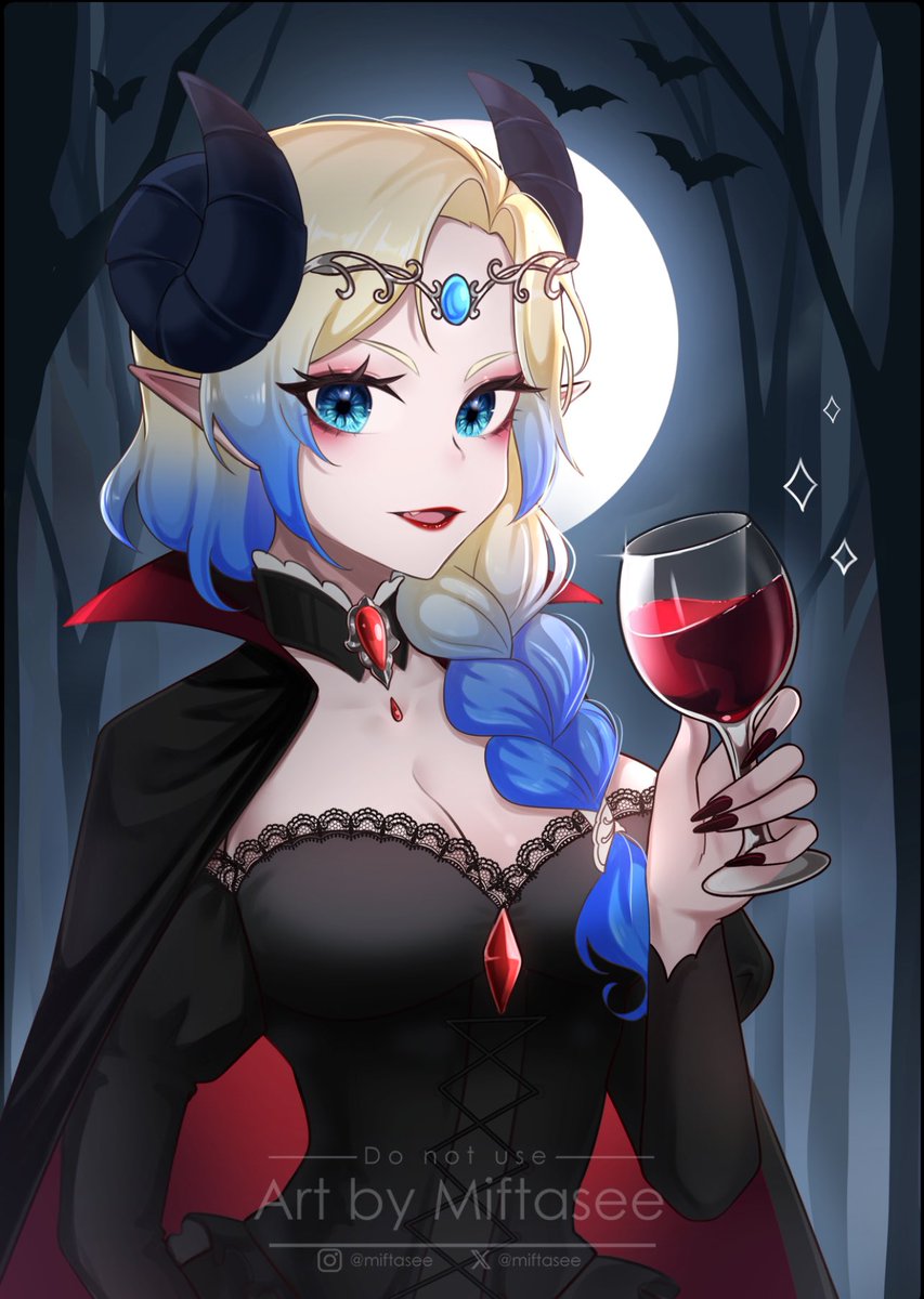 Violet_Lilith_'s tweet photo. Share a cup of “wine” with me?

Happy early Halloween everyone

🎨: @miftasee 

#LilithArt #Halloween https://t.co/gjiE9WBxGZ