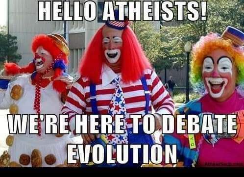 DeanoMartino1's tweet photo. #creationists vs #atheists https://t.co/rDPhRDN00T