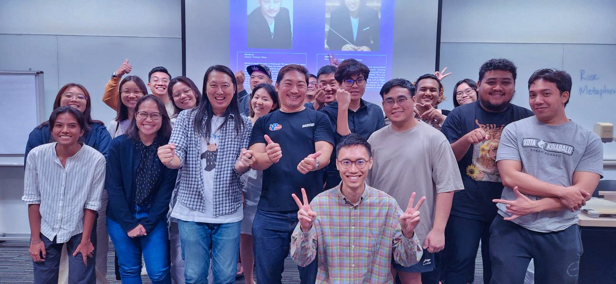 AlexOhComposer's tweet photo. Had a great time sharing insights on film music &amp; sound design with #DerrickLui and the talented students at #SUSS. Excited to see the next gen inspired by storytelling through music! 

#FilmScoring #FilmComposer #BehindTheScenes #Oversteer #AlexOh #SingaporeFilms https://t.co/lVng6KfAsX
