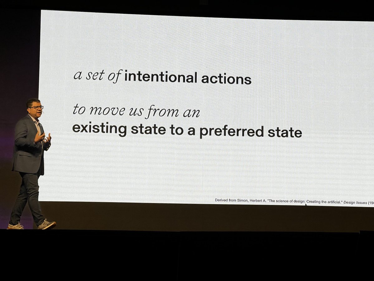 ektz's tweet photo. Designers shouldn’t think of themselves as special snowflakes :D design is just a set of intentional actions to move us from an existing state to a preferred state. From the talk of @anijomathew at #designup24 #dup24 https://t.co/xvHPfLwpPd