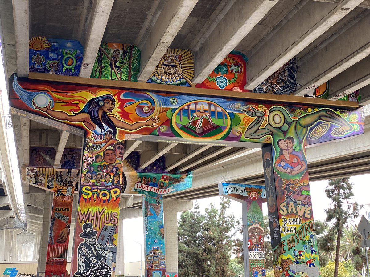 lori_huntsman's tweet image. A bit of history in a beautiful book📚 
Barrio Rising by @mariadaguila and @Magdalenadraws paints a piece of the past and inspires the future. Took a drive down by the bay to see the painted pylons today. #OneBookOneSanDiego #BarrioRising #ChicanoPark #SanDiego