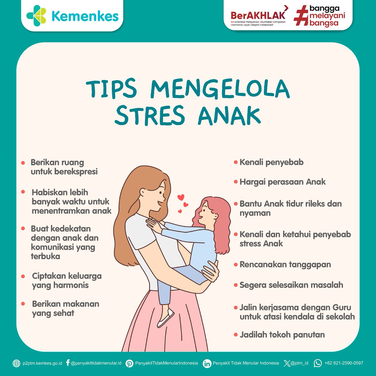 Kelola Stres Anak dengan Tips Berikut Ini.
.
#CERDIK #DukungGERMAS #Stres #KelolaStres #penyakittidakmenular