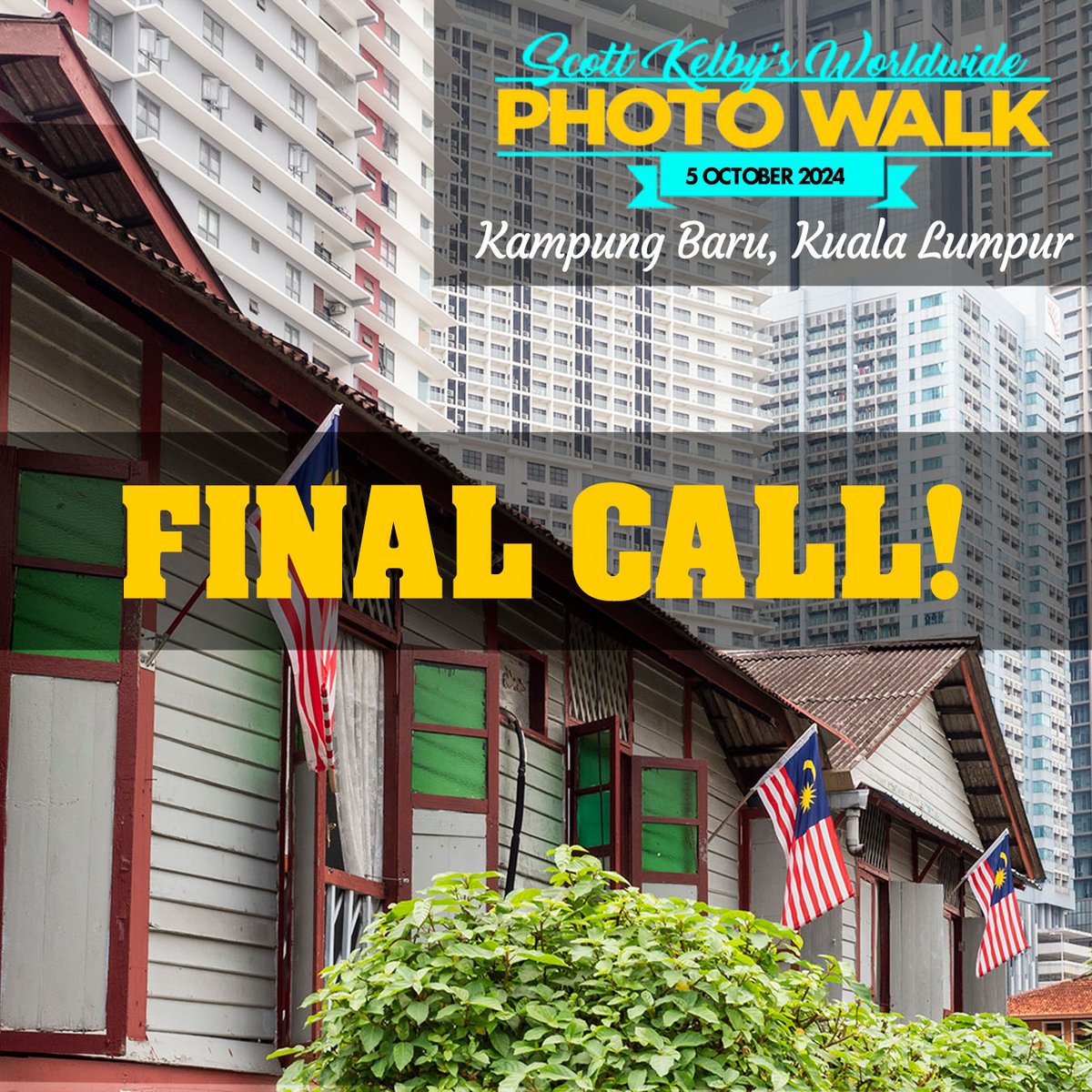 Ripi's tweet photo. Final call to register for Scott Kelby's Worldwide Photo Walk in Kuala Lumpur. I'll be leading the walk around Kampung Baru tomorrow morning. It's FREE to join. Get more information and register at the official website (short link): https://t.co/4tV4YLZhsy
#WWPW2024 #WWPW2024KL https://t.co/eqZotR1tfp