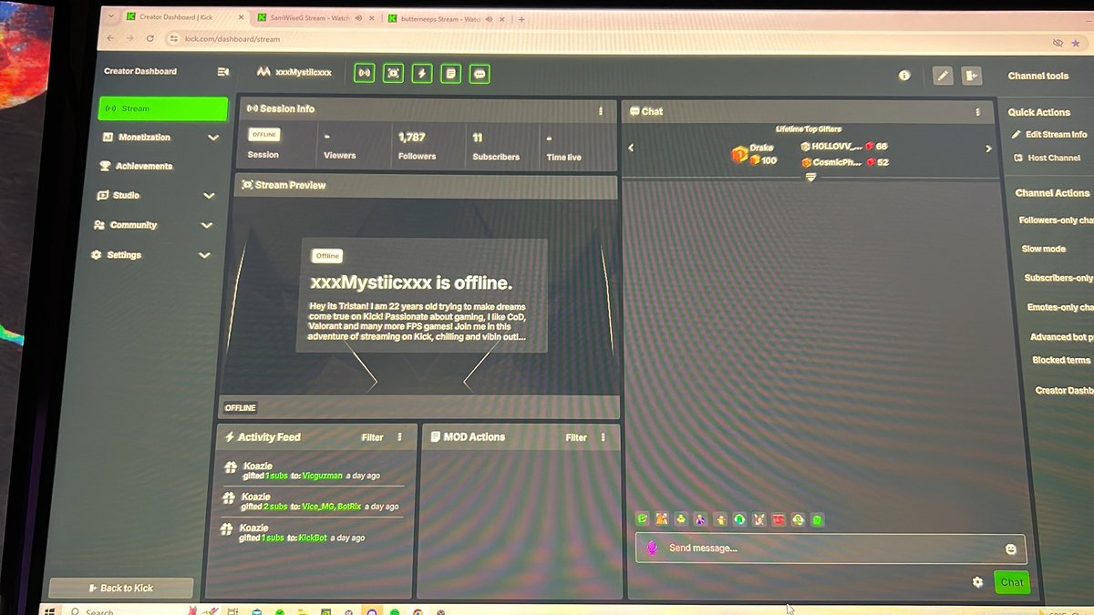 I am back again! 👏
Live on Kick! 💚
kick.com/xxxmystiicxxx

#kick #kickstream #KickStreamer #KickStreaming #KickStreamers #pickkick #lightkick
