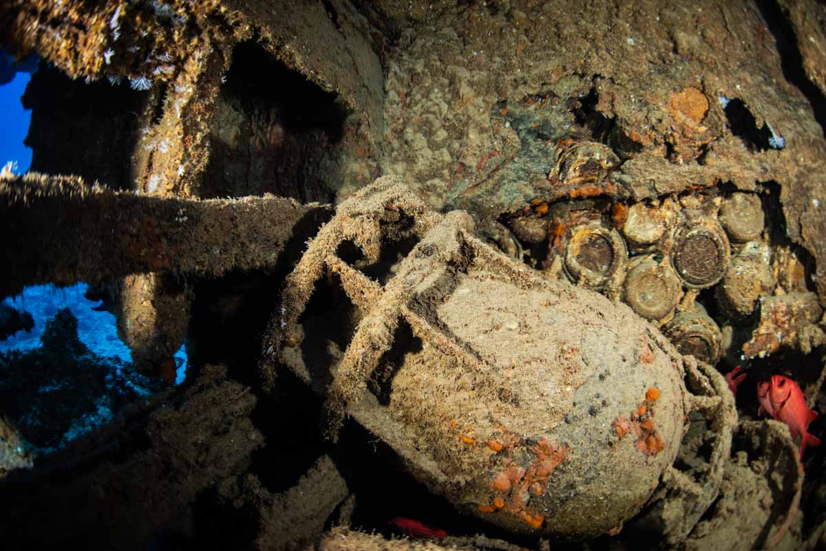 WorldDivingNet's tweet photo. 【爆雷】知らないと危ないエモンズ(USS EMMONS)で1番危険な場所

🔗 https://t.co/oqKYwSsI2L

太平洋戦争末期の沖縄戦で旧日本軍の特攻を受けて沈んだ米軍艦から不発弾が見つかり、５年余りもの間、沖縄県 今帰仁村や県、海上自衛隊が解決策を見いだせず苦慮している。

不発弾を軍艦から取り外して処理するのは技術的に難しく、その場で爆破させると船体を壊す恐れがあるためだ。

海上自衛隊沖縄基地隊によると、潜水艦を攻撃するための爆雷で、船体に６発、海底に２発確認された。船体から取り外す場合、衝撃で爆発する恐れもあるという。

#エモンズ
#USSEMMONS