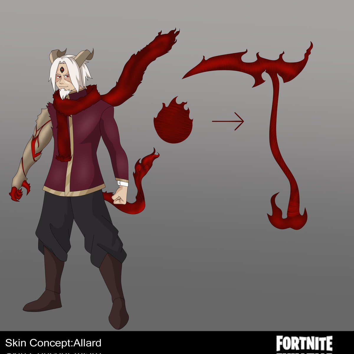 Julius_Ars's tweet photo. Allard [ the Cursed Prophet  ]
#SkinConcept #Fortnite #Fortnitemares2024 #EpicGames https://t.co/xUgBvqkibX