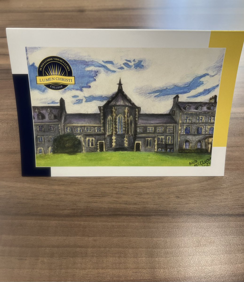 LumenChristi_NI's tweet photo. Congratulations to Mia, Year 11, who designed the new Lumen Christi College greeting card. https://t.co/wLQUTwtpY6