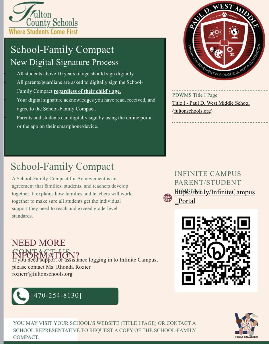 PDWMS School-Family Digital Signature Process Flyer