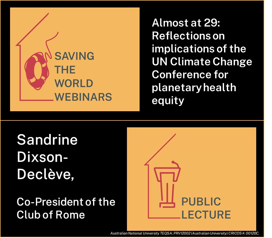 Planetary Health Equity Hothouse (@phehothouse) on Twitter photo We're looking forward to these key Hothouse events in October.
In the #SavingTheWorld webinar, our #PhD researchers will share their reflections on #COP.
On 23rd October, join us at ANU for a public event with <a href="/SDDecleve/">Sandrine Dixson</a>.
Head to our website to register: hothouse.anu.edu.au/events-0 We're looking forward to these key Hothouse events in October.
In the #SavingTheWorld webinar, our #PhD researchers will share their reflections on #COP.
On 23rd October, join us at ANU for a public event with <a href="/SDDecleve/">Sandrine Dixson</a>.
Head to our website to register: hothouse.anu.edu.au/events-0