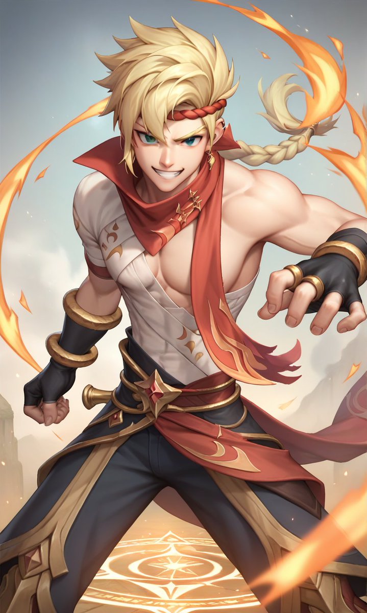 GoodDemon45's tweet photo. I just made another model from mlbb male character, it's Yin! 

Just tell me if you want me to upload more Yin AI Art 😉🤞

#MLBB #YINMLBB #AIart https://t.co/ix3bUriPrV