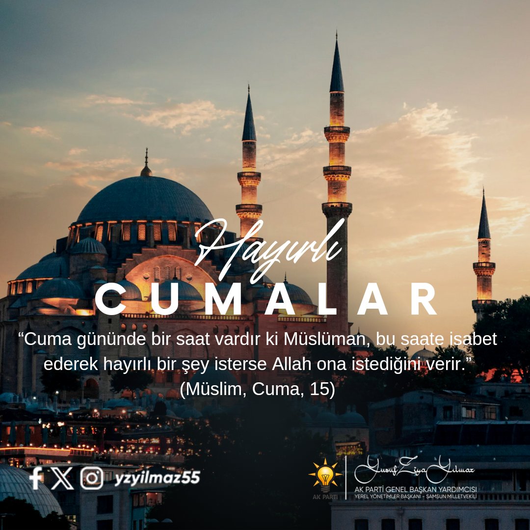 Hayırlı Cumalar...
#HayırlıCumalar