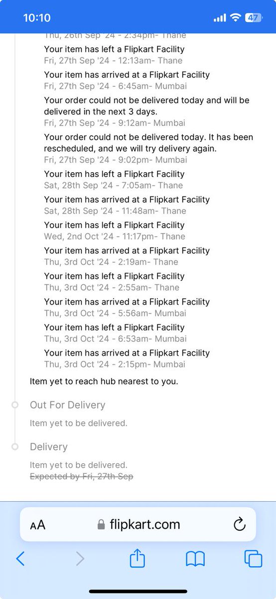 EkOldMonk's tweet photo. .@Flipkart’s customer service is as clueless as their delivery system. 🙄
My friend ordered a product and still no sign of it. After contacting them, they couldn't even figure out the order! @FlipkartSupport @_Kalyan_K
#FlipkartFail #TerribleService #Unreliable #Failkart https://t.co/b4TFp2IEdd