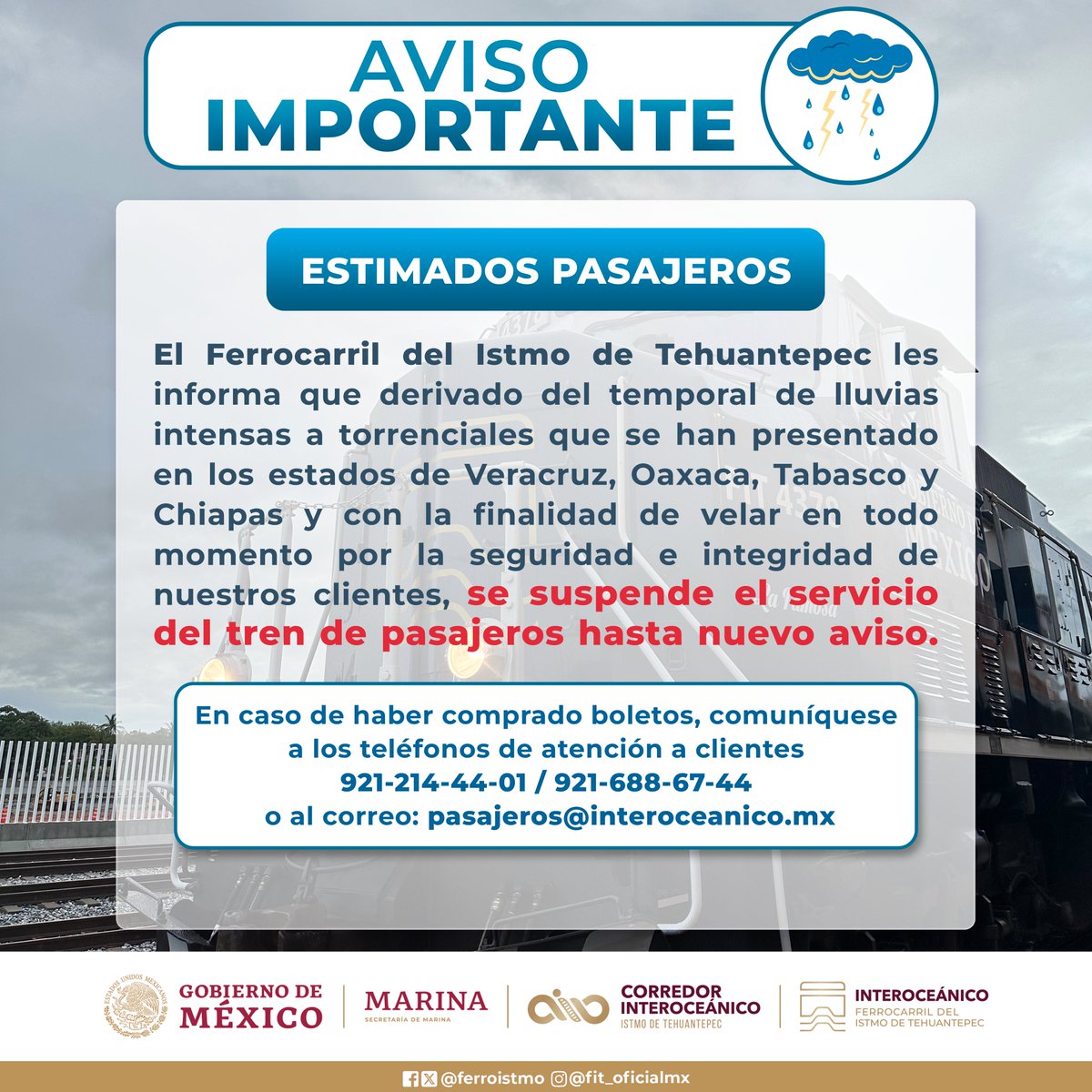 Ferrocarril del Istmo de Tehuantepec S.A. de C.V. tweet media