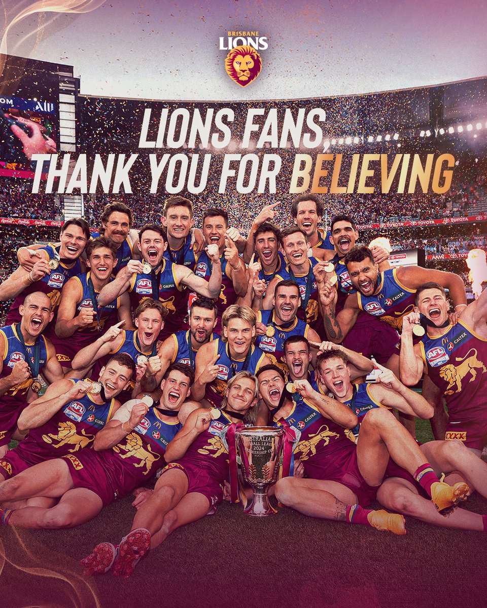 brisbanelions's tweet photo. We love our believers ❤️ Loudest fans in the competition, thanks for being there with us every step of the way! https://t.co/cBWsJeqRac