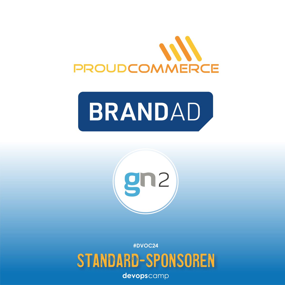 devops_camp's tweet image. Standard-Sponsoren: @proudcommerce, @BRANDADGroup und neu dabei @Gn2De - danke! #dvoc24 #devopscamp #devops #barcamp #nuedigital #nuernberg #nürnberg #proudcommerce #brandad #gn2