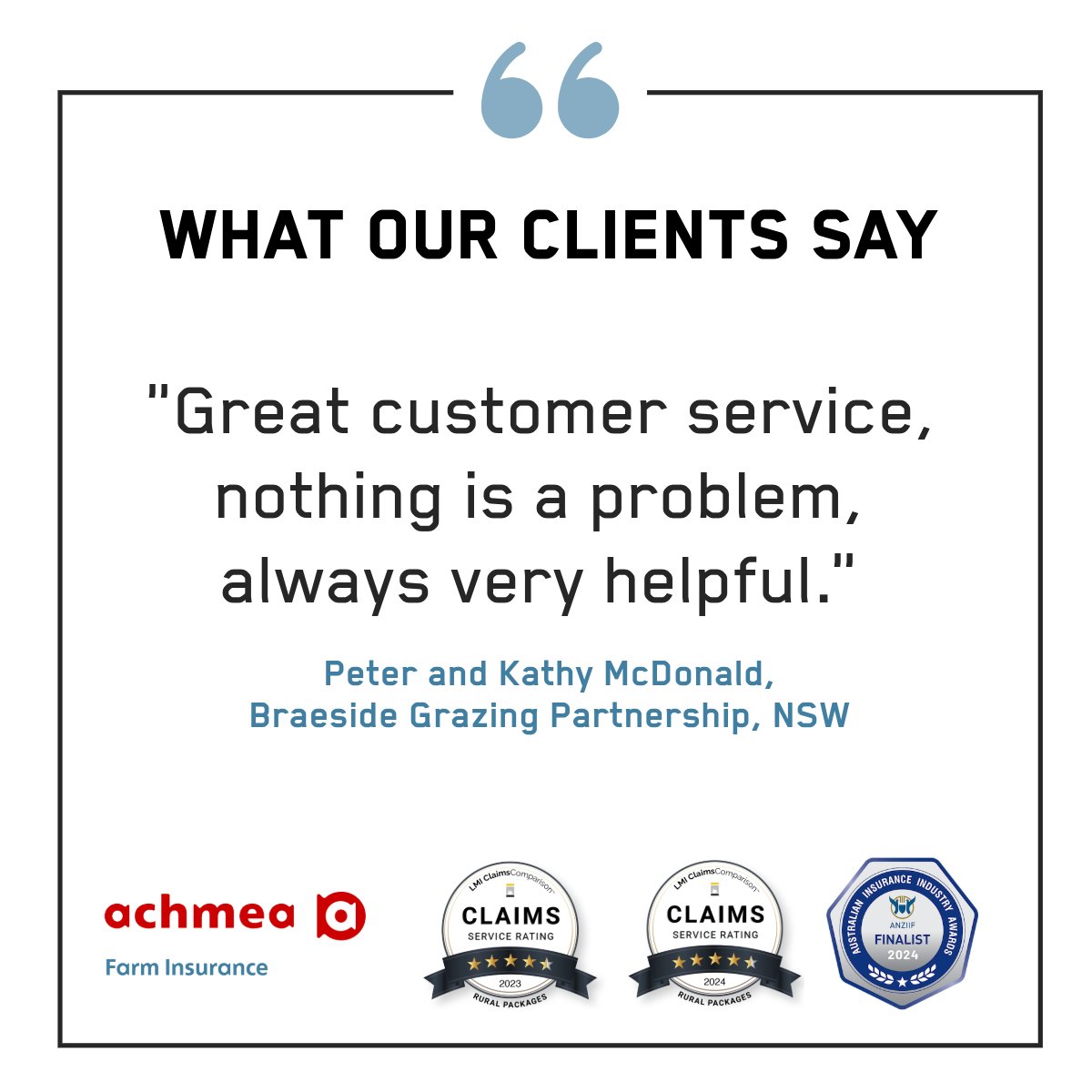 Keen to chat about your #farminsurance with a local, specialist and direct farm insurer? Get in touch today:
achmea.com.au/request-a-farm…
1800 724 214

#AchmeaFarmInsurance #AusAg #KeepingFarmersFarming