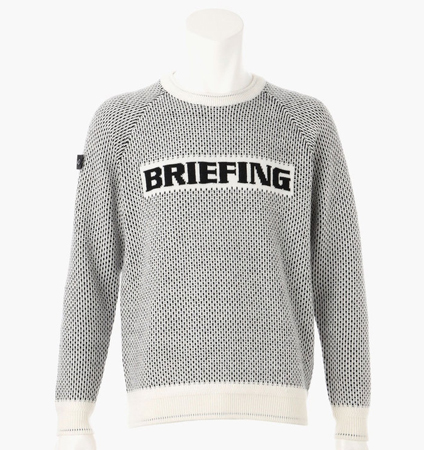 BRIEFINGから、2024 A/W Collection メリノウールのクルーネックニット