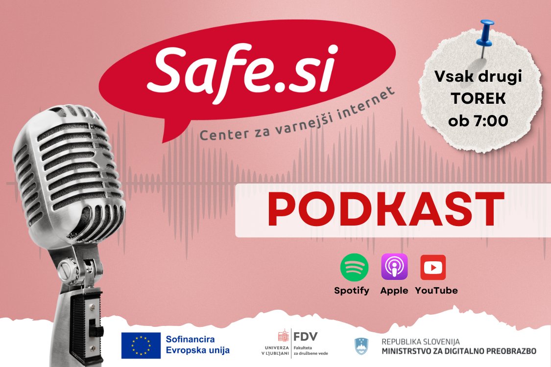 ‼️Napovedujemo serijo novih podkastov za starše v povezavi s tematiko varne in odgovorne rabe tehnologije...‼️ Premierno nam lahko prisluhnete v torek, 8.10. ob 7:00. Dodatne informacije: safe.si/starsi/safesi-… #podkast