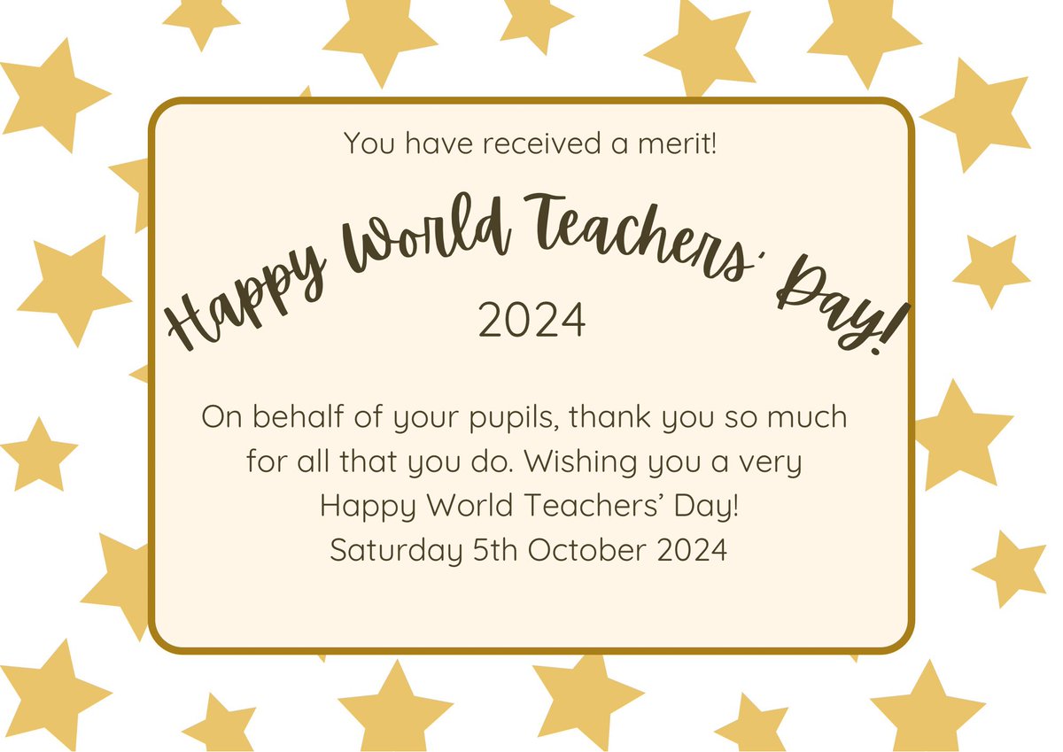 The impact teachers can have on pupils can’t be measured solely on attainment grades. This week <a href="/bedesnews/">Bede's Senior School</a> pupils have been awarding teachers with merits &amp; their comments demonstrate that impact 💖
660 merits will be sent today! #WorldTeachersDay #PSHE #BedesProud