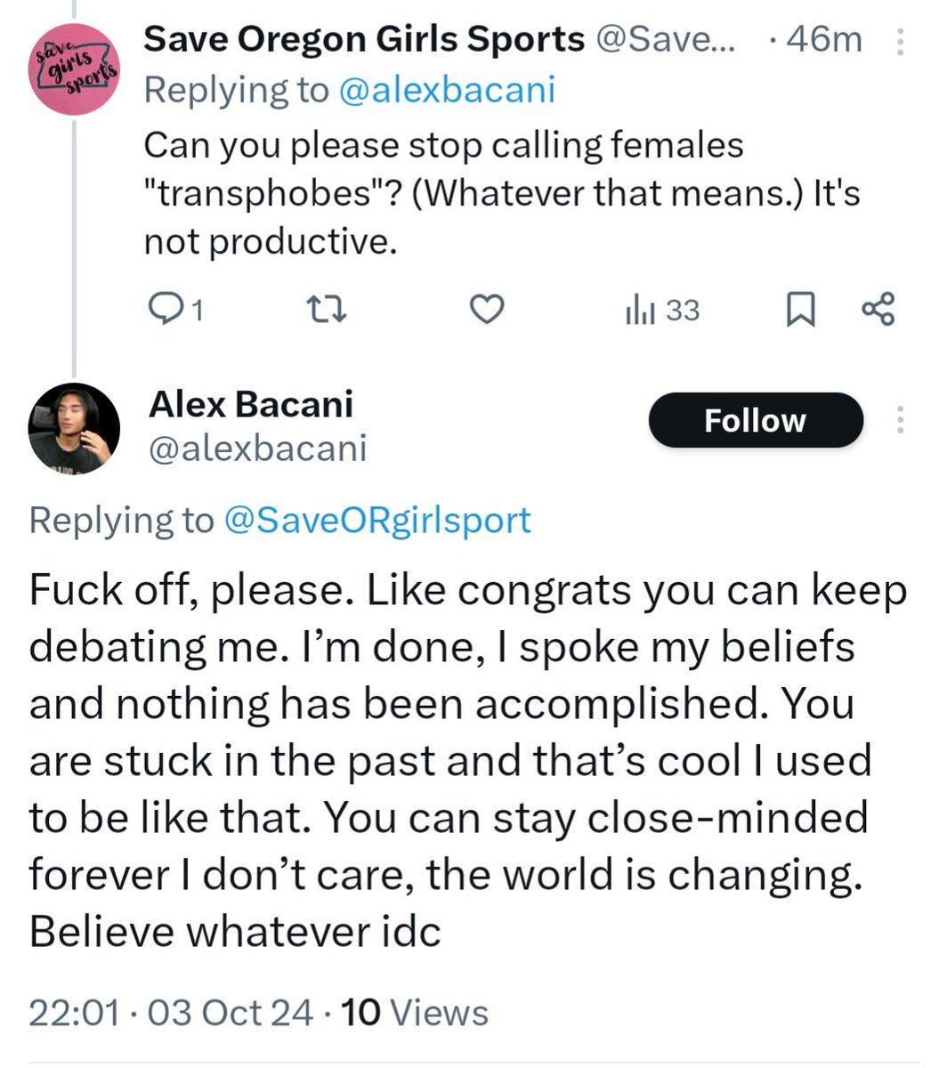 I said please. 🤷🏼‍♀️
Why is it that it *always* seems to end like this? Can't answer simple biology questions and resorts to insults.