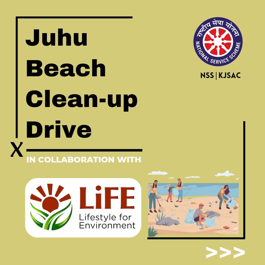 nsskjsac's tweet photo. Contributing to a cleaner and healthier environment. 🌊
Our N.S.S. Unit participated in a Beach Cleaning Activity organised by the MoE&amp;CC. 
📍Juhu Beach
.
.
.
#beachcleaning #Sustainability #marinelife https://t.co/EahC0ARllb