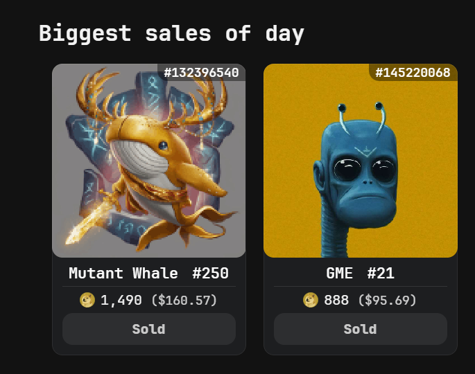 doge_whales's tweet photo. Biggest sale of the day !
#ETHREAL WHALE sold for 160 $ https://t.co/CkRNUXBhkt