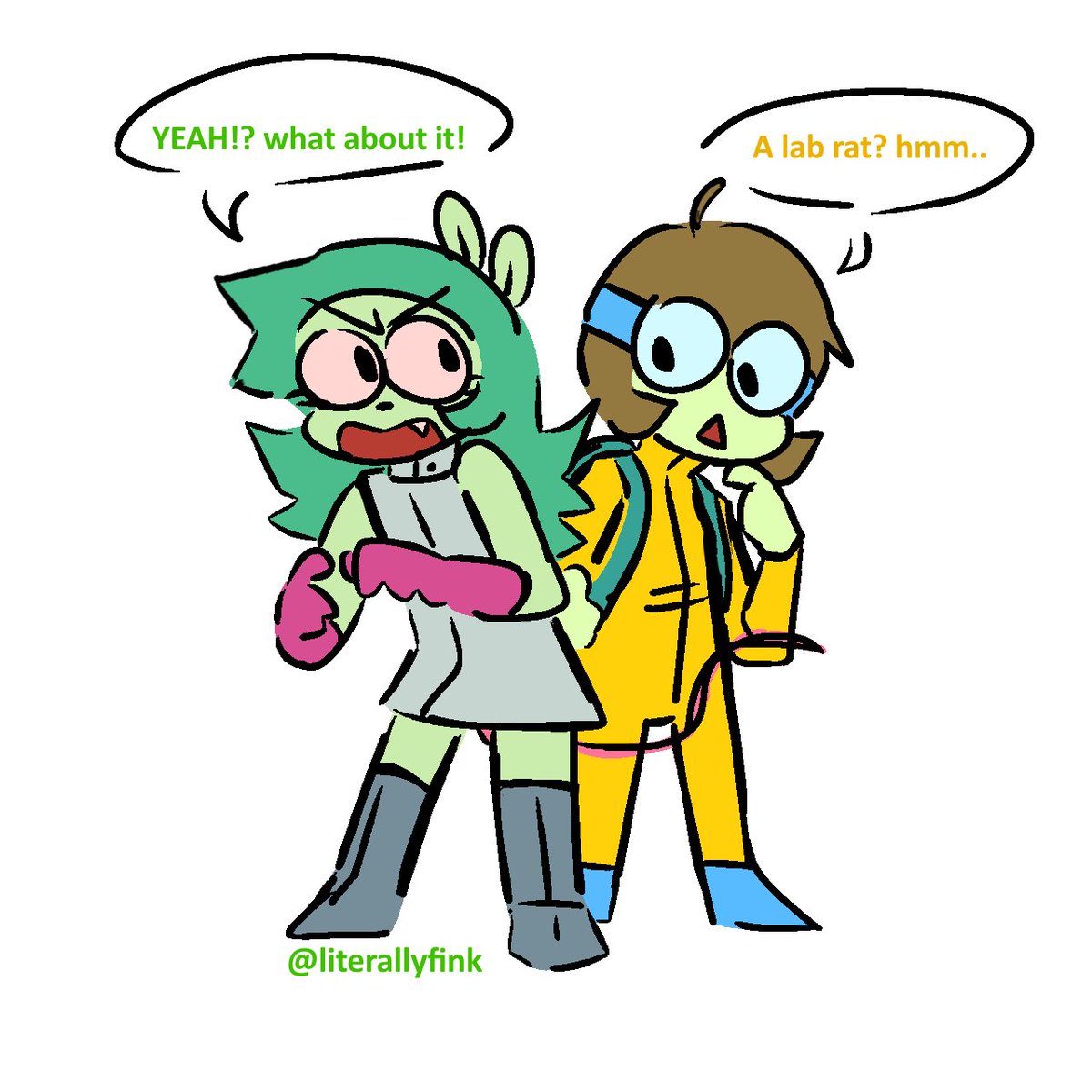 literallyfink's tweet photo. theyve been on my mind lately #okko #okkoletsbeheroes #dendy #fink https://t.co/r0ST29OJTk